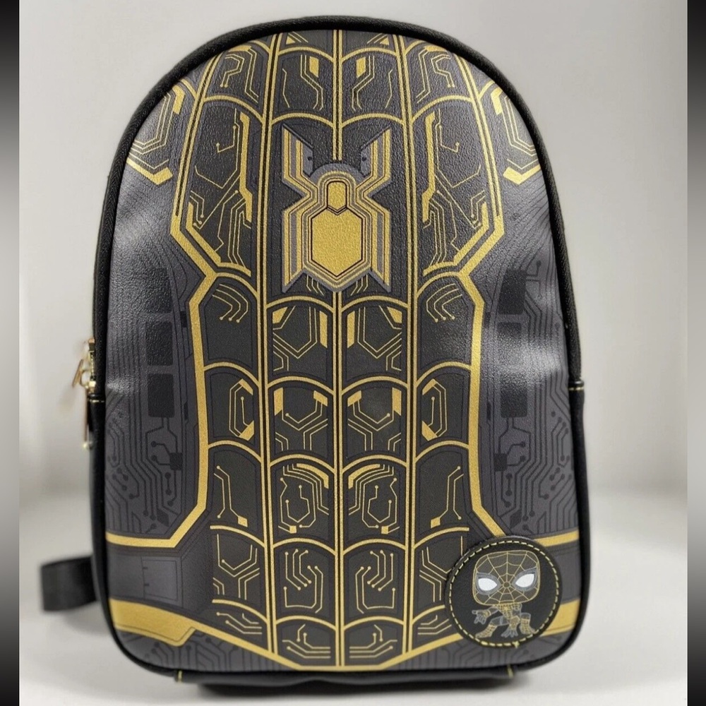 NWT Funko Pop Exclusive Spider-Man: No Way Home Black Gold Backpack